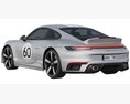 Porsche 911 Sport Classic 2023 Modèle 3d wire render