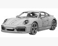Porsche 911 Sport Classic 2023 3D 모델  seats