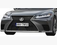 Lexus LS500h Hybrid 2022 3d model clay render