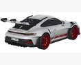 Porsche 911 GT3 RS 2022 3D模型 顶视图