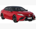 Toyota Camry XSE Hybrid 2023 3D模型 后视图