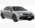 Toyota Camry LE Hybrid 2023 3Dモデル 後ろ姿