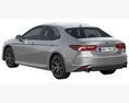Toyota Camry LE Hybrid 2023 3D模型 wire render