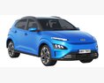 Hyundai KONA electric 2022 3d model back view