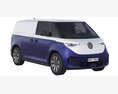 Volkswagen ID Buzz Cargo 2023 3D-Modell Rückansicht