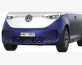 Volkswagen ID Buzz Cargo 2023 3D-Modell clay render