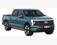 Ford F-150 Lightning 2022 3D 모델  back view