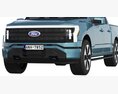 Ford F-150 Lightning 2022 3Dモデル clay render