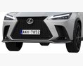 Lexus NX300 F-Sport 2022 Modello 3D clay render
