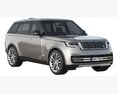 Land Rover Range Rover 2022 3D模型 后视图