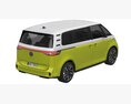 Volkswagen ID Buzz 2023 3D模型 顶视图