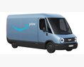 Amazon Electric Delivery Van 3D-Modell Rückansicht