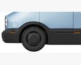 Amazon Electric Delivery Van Modello 3D vista frontale