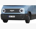 Amazon Electric Delivery Van 3d model clay render