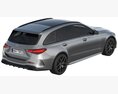 Mercedes-Benz C-Class Estate 2022 3Dモデル top view