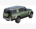 Land Rover Defender 130 2023 3D模型 顶视图