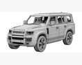 Land Rover Defender 130 2023 3D модель seats