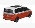 Volkswagen Multivan 2022 3D-Modell Draufsicht