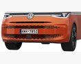Volkswagen Multivan 2022 3Dモデル clay render