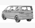 Volkswagen Multivan 2022 3D модель seats
