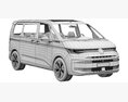 Volkswagen Multivan 2022 3D 모델 
