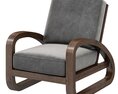 Restoration Hardware Pascal Leather Chair 3Dモデル
