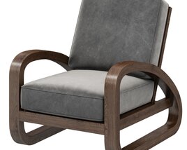 Restoration Hardware Pascal Leather Chair Modèle 3D