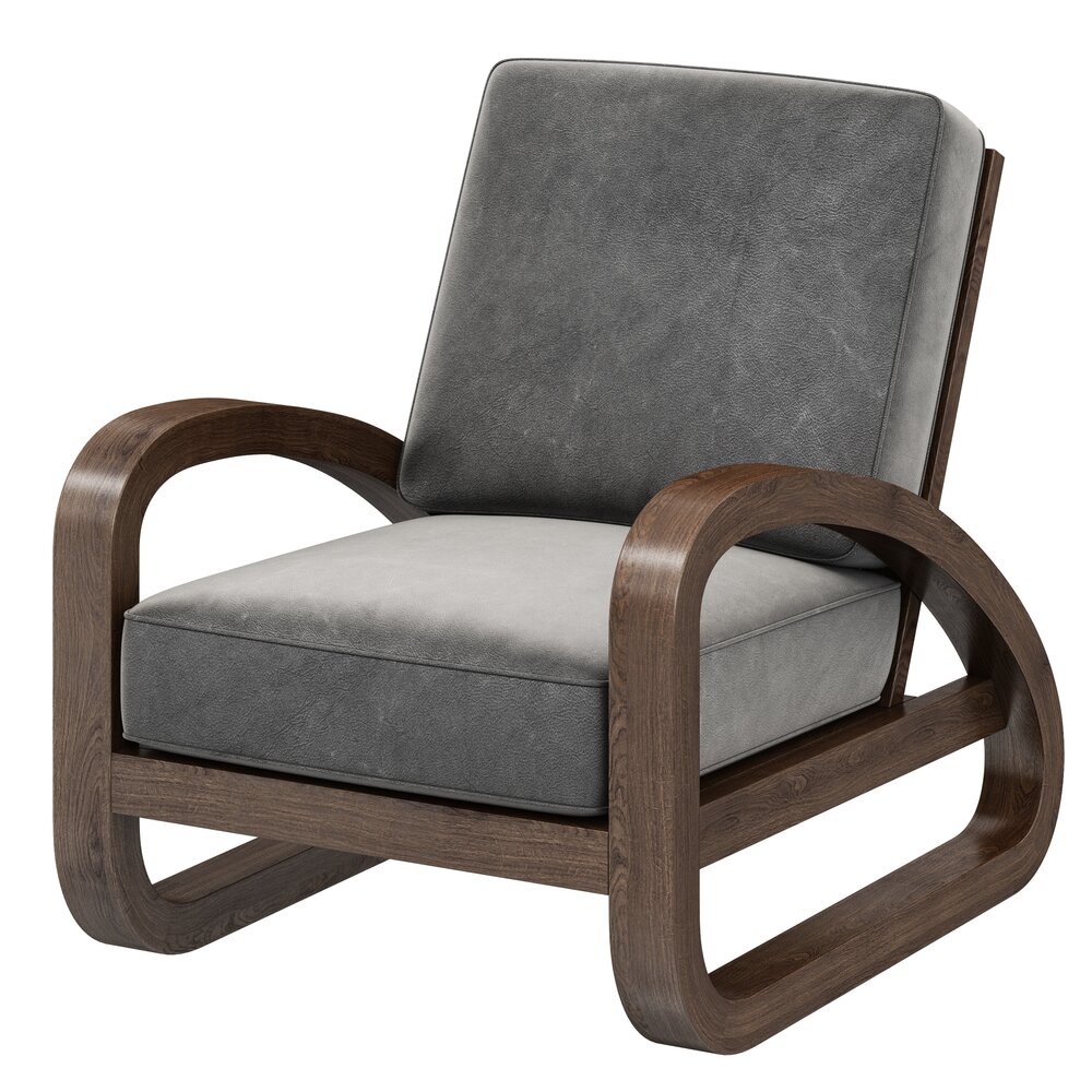 Restoration Hardware Pascal Leather Chair Modèle 3D