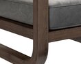 Restoration Hardware Pascal Leather Chair Modelo 3d