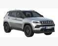 Jeep Compass 2022 3D 모델  back view
