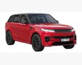 Land Rover Range Rover Sport 2023 3D模型 后视图