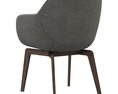 Minotti Belt Dining Chair Modèle 3d