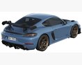 Porsche 718 Cayman GT4 RS 2022 3D模型 顶视图