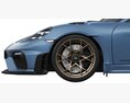 Porsche 718 Cayman GT4 RS 2022 3D模型 正面图