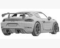 Porsche 718 Cayman GT4 RS 2022 3D-Modell seats