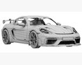 Porsche 718 Cayman GT4 RS 2022 3D 모델 