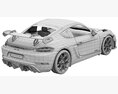 Porsche 718 Cayman GT4 RS 2022 3D модель