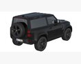 Land Rover Defender 90 V8 2022 3D模型 顶视图