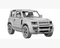 Land Rover Defender 90 V8 2022 3D модель