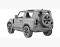 Land Rover Defender 90 V8 2022 3D модель
