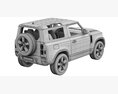Land Rover Defender 90 V8 2022 3D 모델 