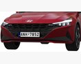 Hyundai Elantra 2021 3D-Modell clay render