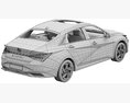 Hyundai Elantra 2021 3D-Modell seats