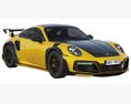 Porsche 911 TECHART GTstreet R 2022 3D-Modell Rückansicht