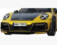 Porsche 911 TECHART GTstreet R 2022 3D модель clay render