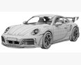 Porsche 911 TECHART GTstreet R 2022 3D-Modell seats