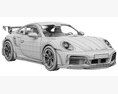 Porsche 911 TECHART GTstreet R 2022 3D 모델 
