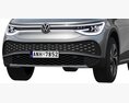 Volkswagen ID6 X 2022 3Dモデル clay render