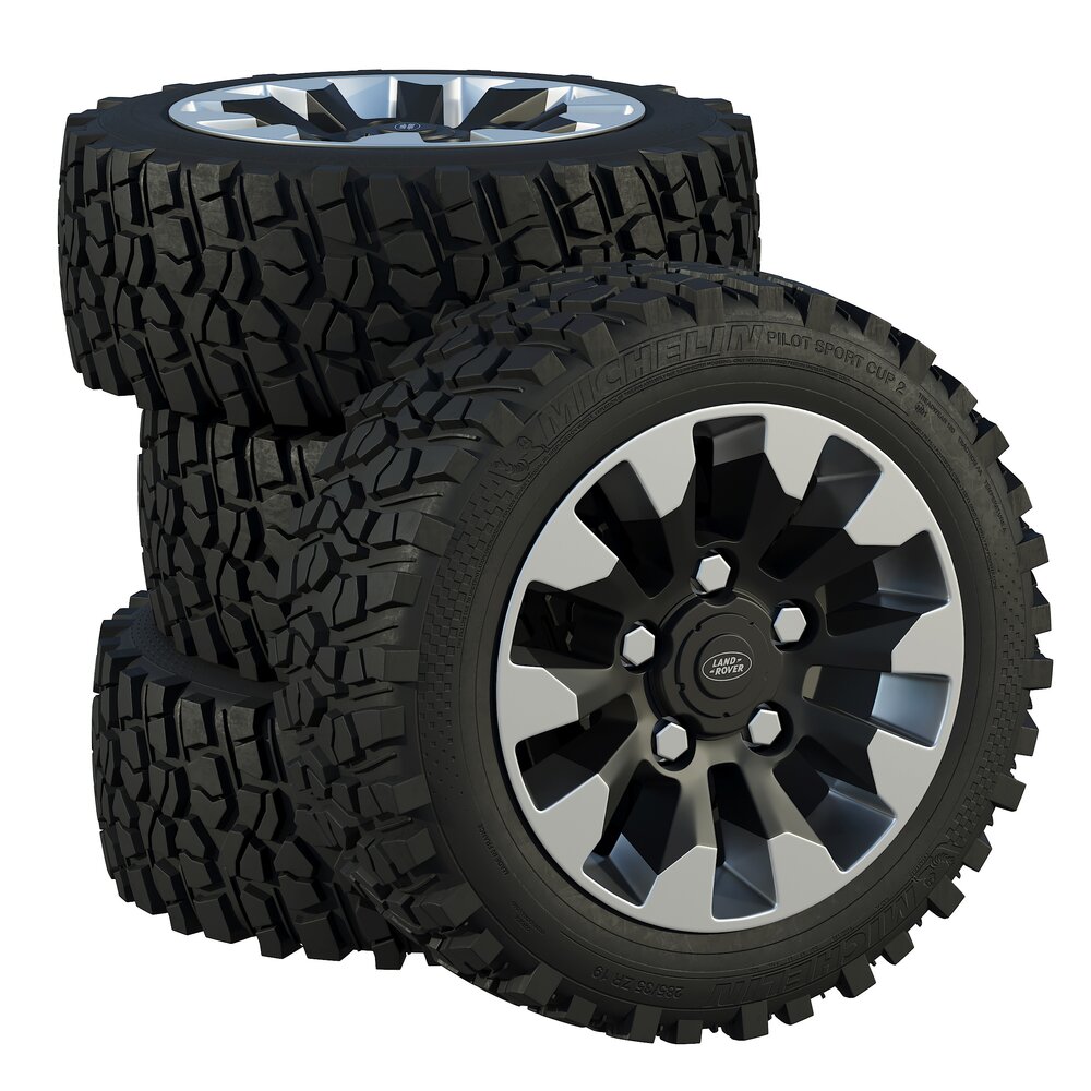 Land Rover Defender Tires Modèle 3D