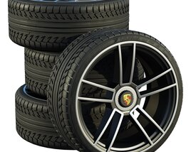 Porsche Wheels 05 3Dモデル